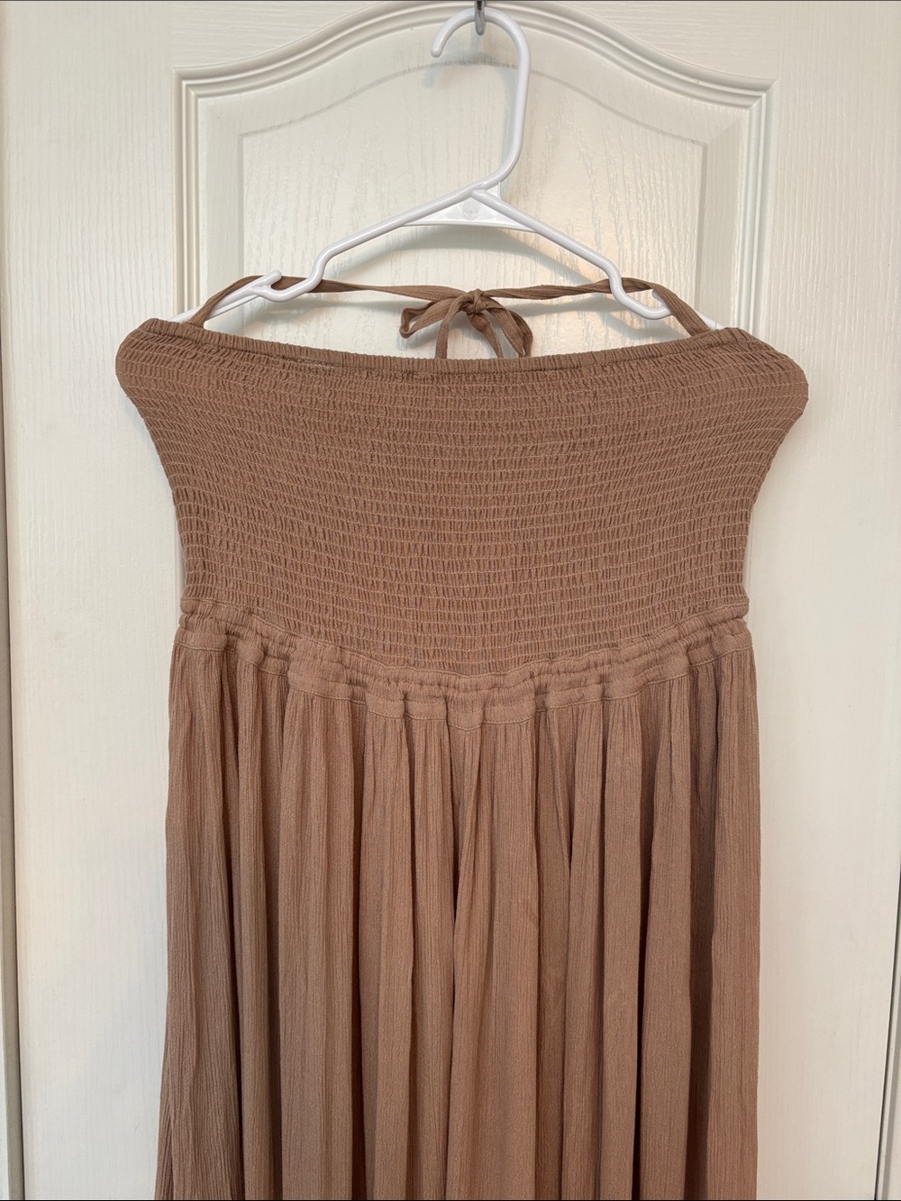 Free People Tan Extratropical Maxi Dress size Large - Picture 4 of 9